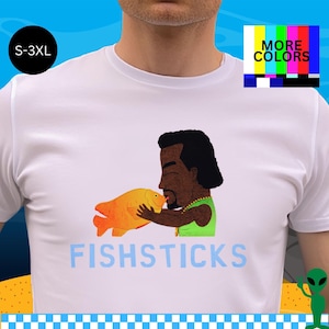 Fishsticks Shirt, South Park Parodie, Gay Fish, Lustiger 2000er Jahre Kanye West Witz, Popkultur Geschenk, Kontroverser Humor, Kult Klassische TV-Referenz