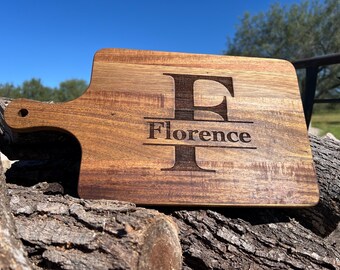 Personalized charcuterie board acacia cutting board