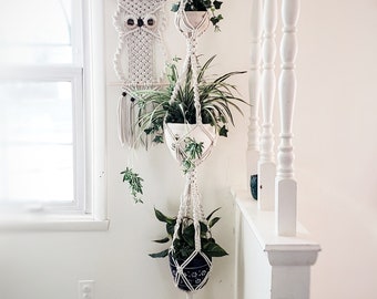 Triple Plant Hanger Etsy