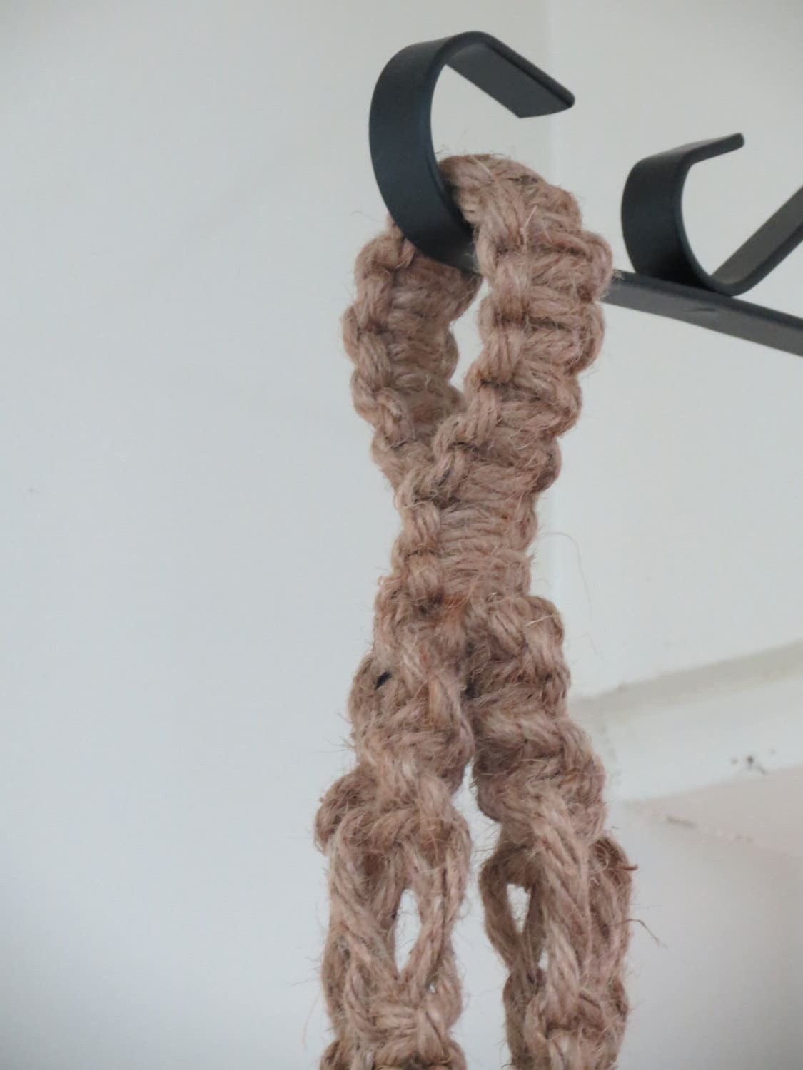 Jute Rope Macrame Plant Hanger Jute Rope Plant Holder Jute Etsy