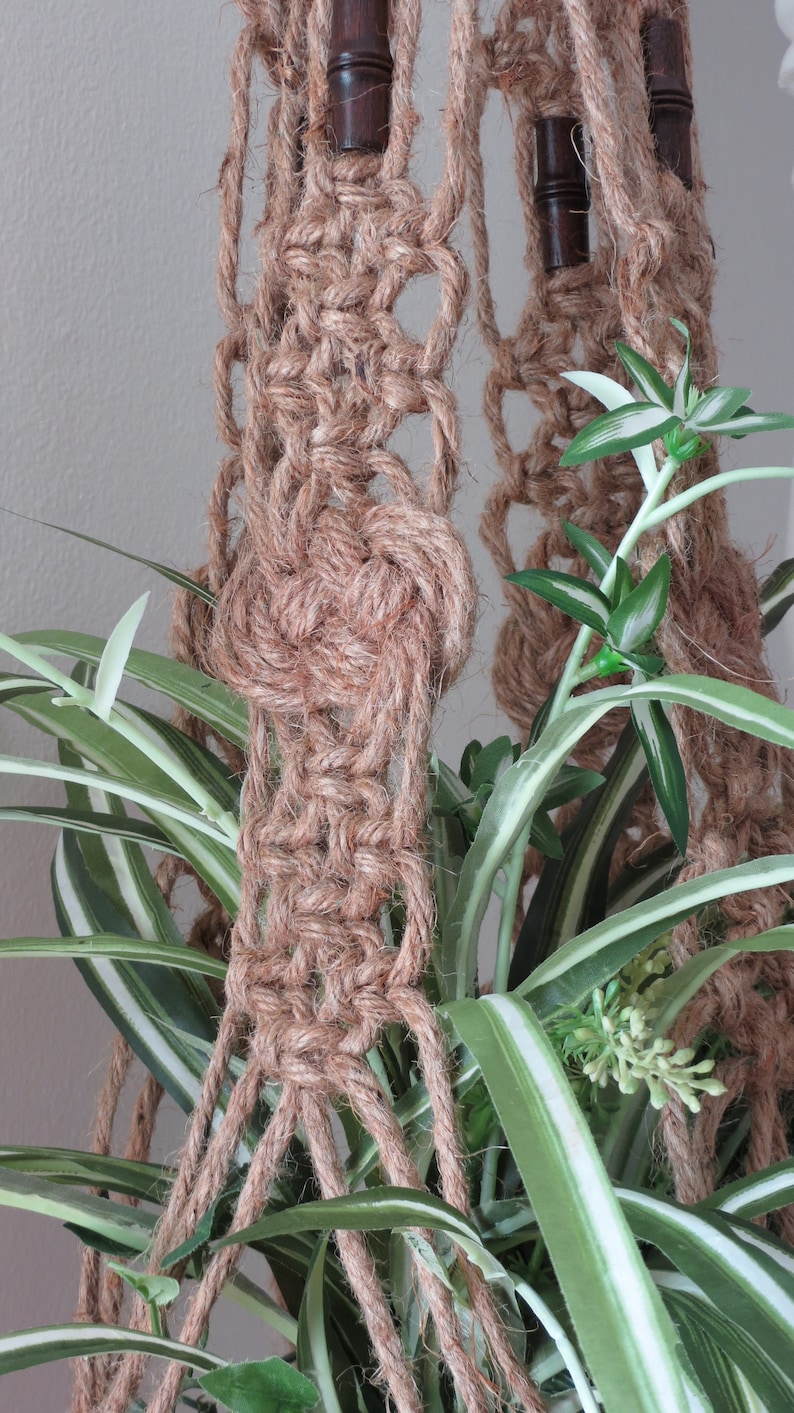 Jute Plant Hanger Macrame Jute Plant Hanger Plant Hanger Etsy
