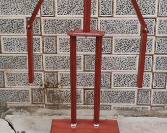 Handcrafted Wooden Armor Display Stand: Medieval Full Suit Holder
