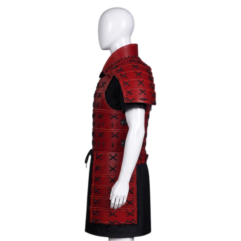 Sca Samurai Samurai Leather Armor Medieval Costume SCA LARP Chest Armor Handmade ...