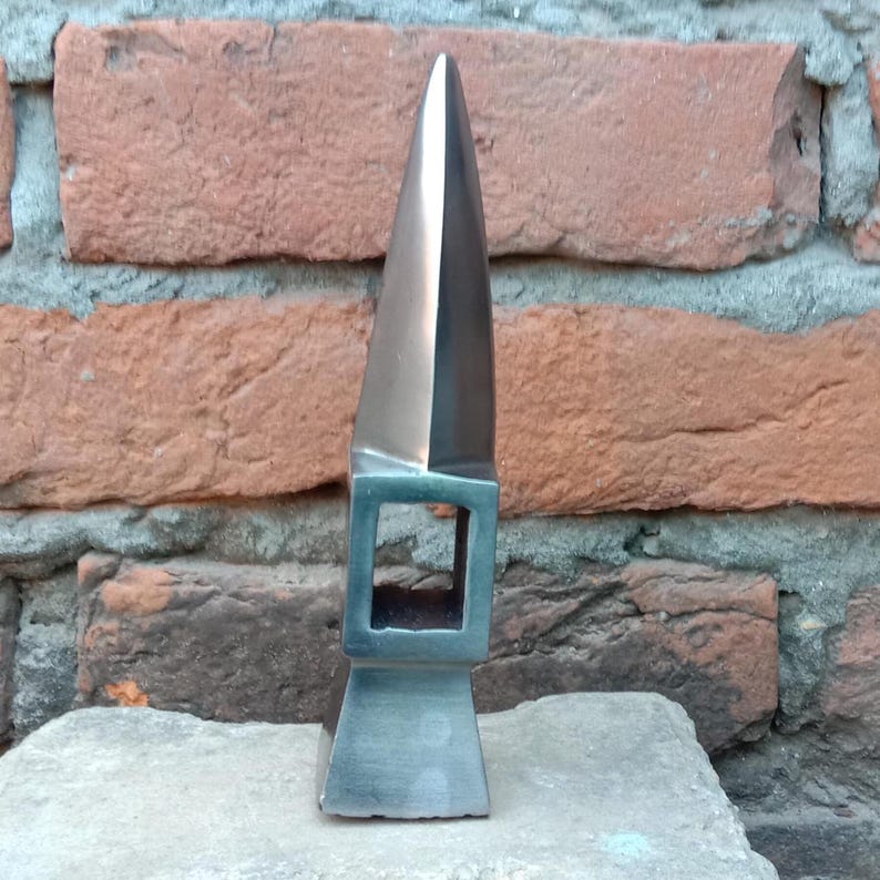 Handmade Medieval Axe Head with Spike - Carbon Steel Knight Replica image 10