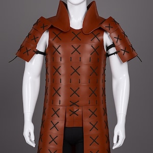 Handmade Gladiator Leather Armor Set – Medieval Full Body Suit with Shoulder & Leg Guards LARP Cosplay Renaissance Costume Gear