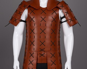 Handmade Gladiator Leather Armor Set: Medieval LARP Cosplay Costume