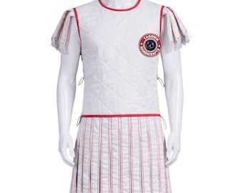 Armadura medieval Subarmalis, túnica acolchada con falda, disfraz de recreación LARP romana y medieval