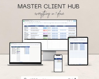 UGC Client Hub | Google Sheets Client Tracker, Invoices and Expenses Dashboard for Creators