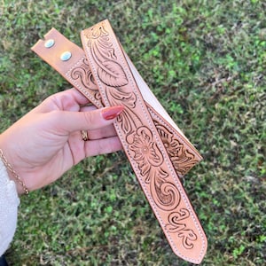 Custom Tooled Leather Belt