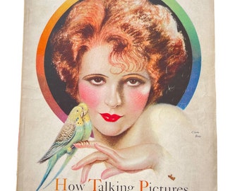 Vintage April 1929 Photoplay Clara Bow Cover Charles Sheldon Hollywood Suicides