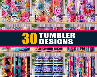 Può includere: Trenta design di bicchieri colorati con motivi floreali. I design includono una varietà di fiori, strisce e pois. I bicchieri sono perfetti per aggiungere un tocco di personalità alla tua vita quotidiana.