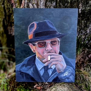 Portrait Painting of James Spader from Blacklist as Raymond &quot;Red&quot; Reddington 10x8inches