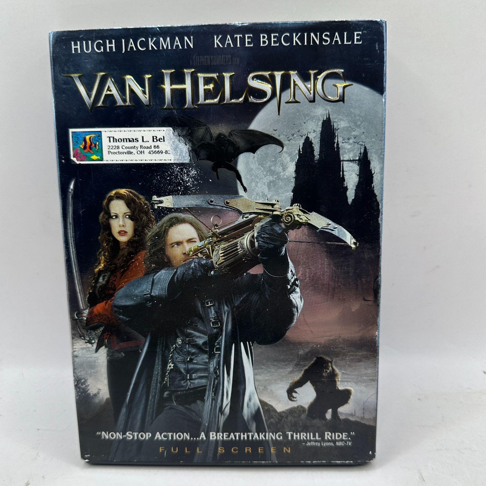 Van Helsing Hugh Jackman Kate Beckinsale 2004 DVD Fullscreen