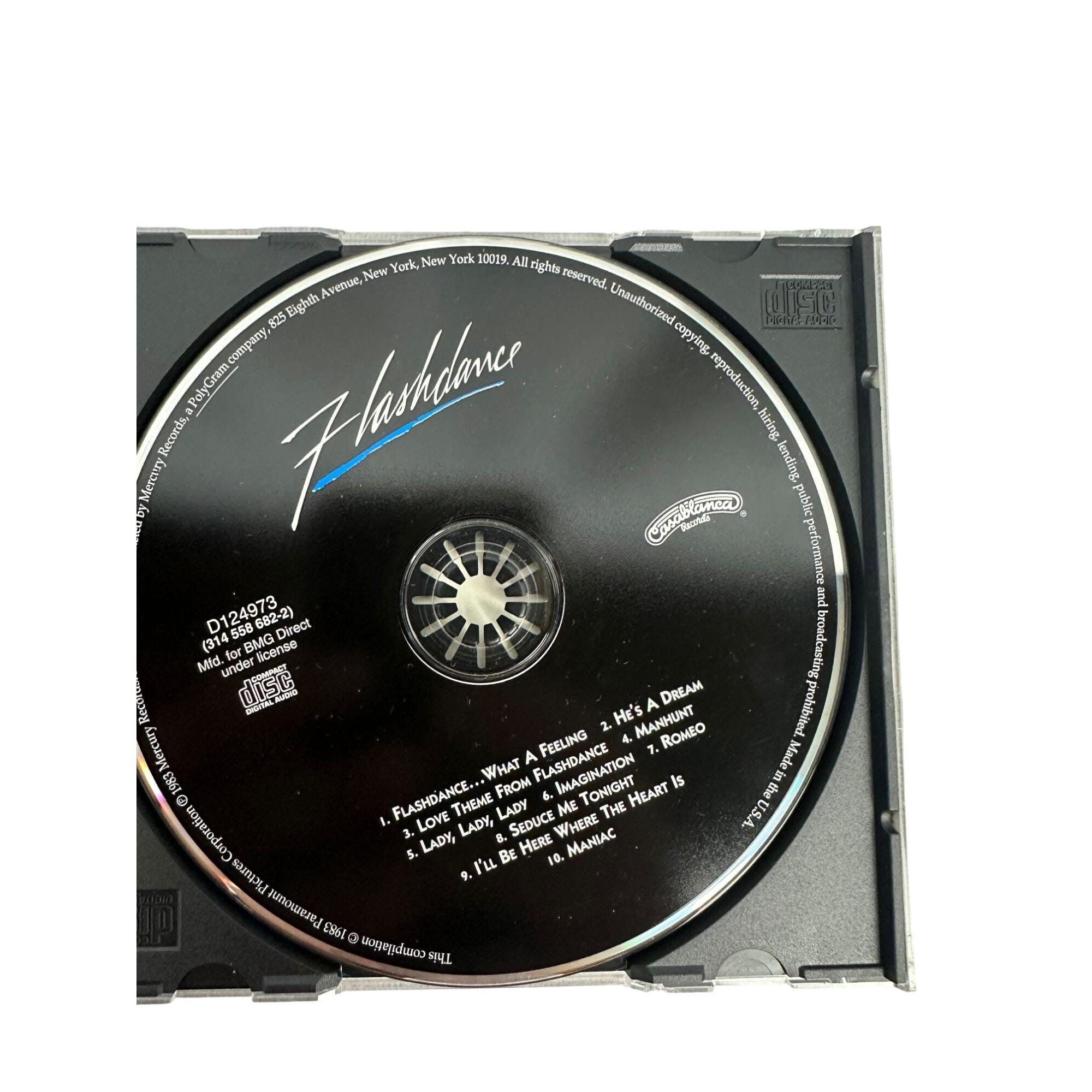 Flashdance Soundtrack CD 1983 Mercury Records Original Motion