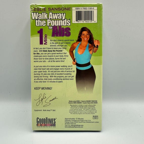 Walk Away the Pounds for Abs VHS Leslie Sansone 1 Mile In-home