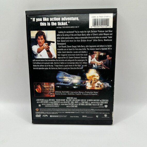 Kurt Russell Executive Decision Action Thriller DVD 1996 Full