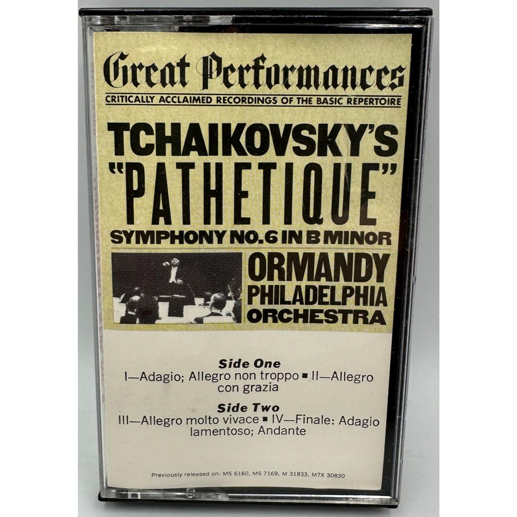 Tchaikovsky Symphony No. 6 in B Minor Op 74 Pathetique Ormandy