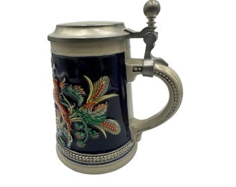 ヴィンテージ ゲルツ ビールジョッキ（蓋付き） - ドイツ土産
