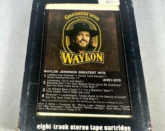 Waylon Jennings Greatest Hits RCA Studios 8-sporen stereotapecartridge