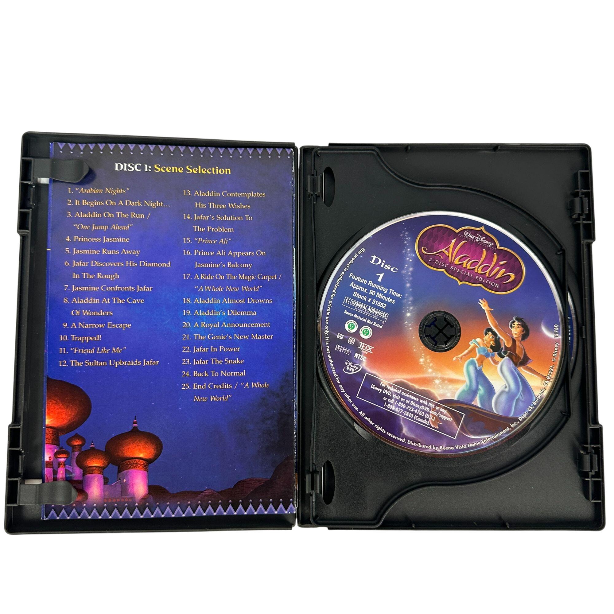 Walt Disney Aladdin 2-disc Special Edition Platinum 2004 DVD