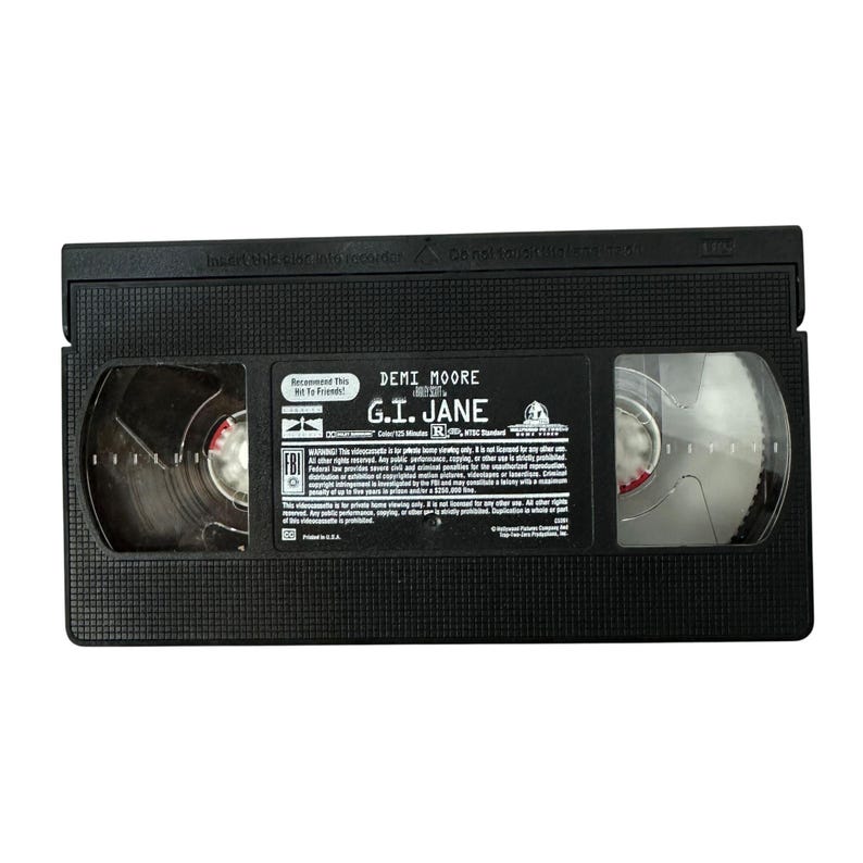 G.I. Jane VHS Tape Demi Moore 1997 Drama Action Ridley Scott R-rated - Etsy