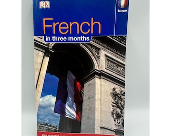 French In Three Months Jacqueline Lecanuet & Ronald Overy 2003 Paperback Guide