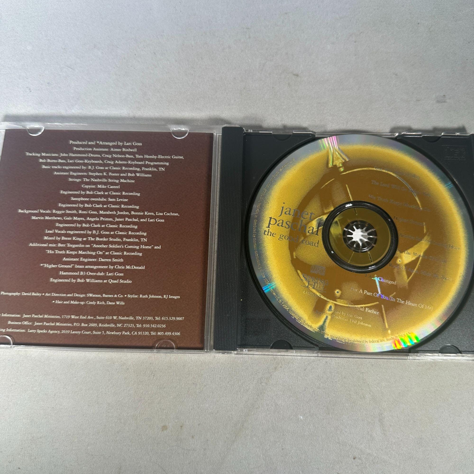 Janet Paschal the Good Road CD 1997 Southern Gospel Springhill Music ...
