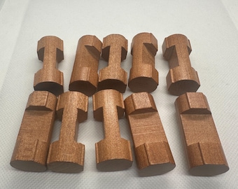 Set Of 8 Wooden Lincoln Logs Replacement Parts