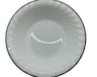 Corelle Callaway Ivy Swirl 7.5" Soup/Salad Bowls White Green Microwaveable