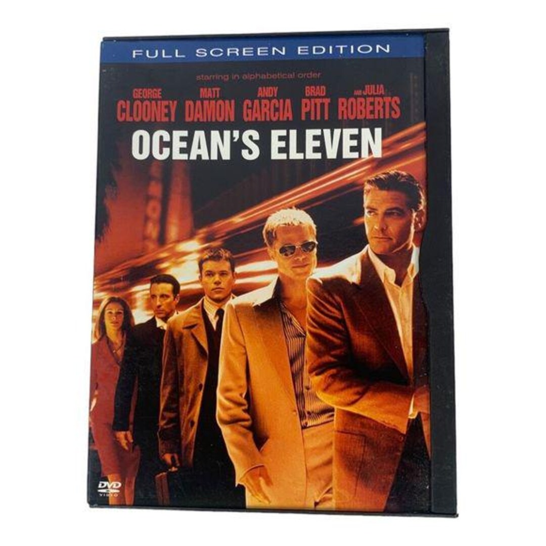 Oceans Eleven 2001 DVD Full Screen George Clooney Brad Pitt Julia