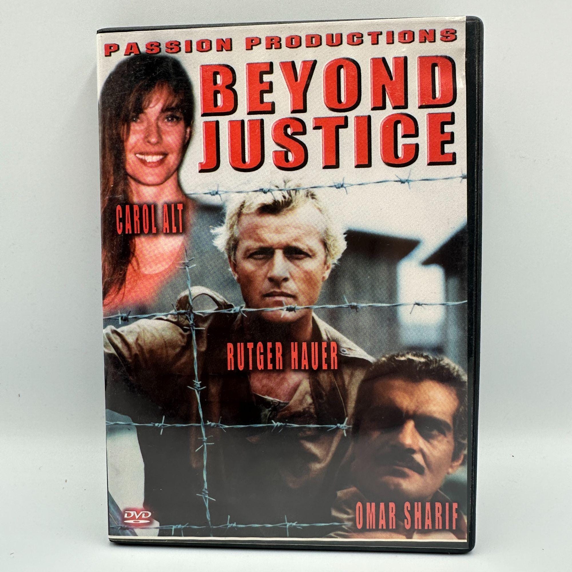 Beyond Justice DVD 1992 Rutger Hauer Carol Alt Omar Sharif Drama