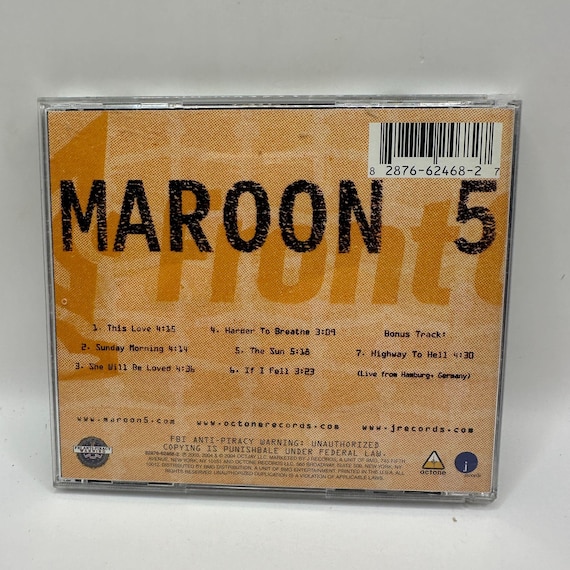 Maroon 5 - 1.22.03 Acoustic CD 2004 Octone Records Live