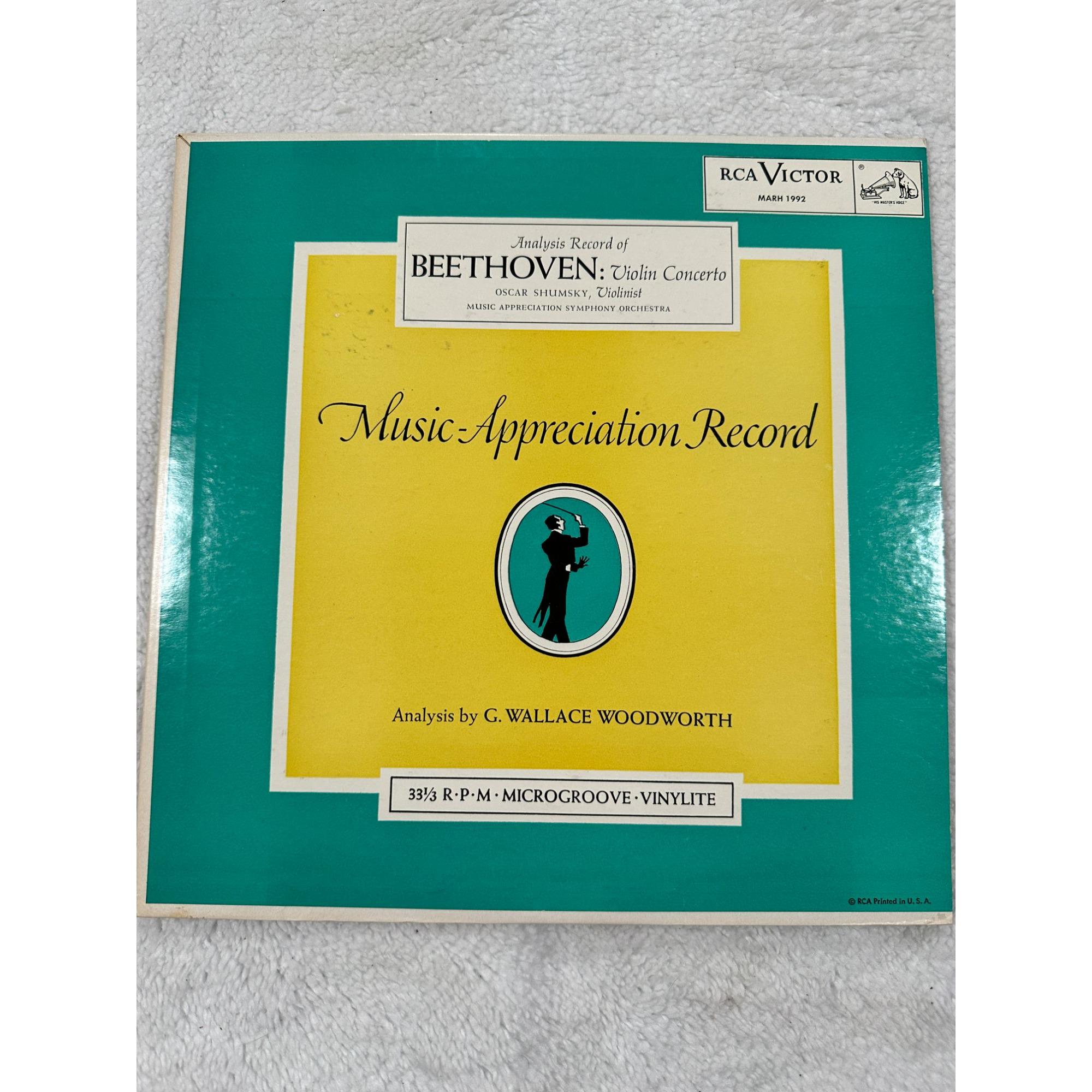 BEETHOVEN – Violin Concerto, Op.61 レコード Beethoven Violin Concerto in D Op 61 RCA Victor 1992 Vinyl 33 RPM