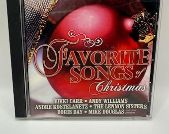 Favorite Songs of Christmas CD 2002 Sony Music Holiday Classics Vikki Carr, Andy Williams, Doris Day, Holiday Songs Collection