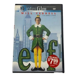 Elf DVD 2003 Will Ferrell James Caan New Line Infinifilm Edition Komedi Barntillåten