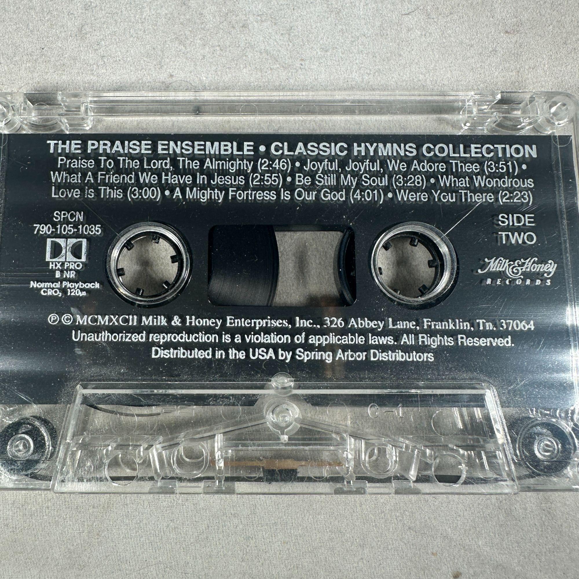 The Praise Ensemble Classic Hymns Collection 1992 Cassette Milk