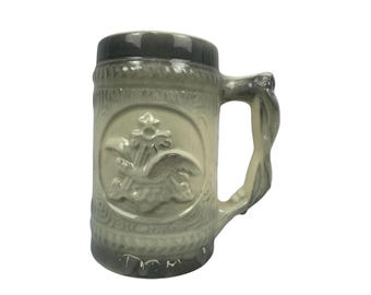Boccale da birra in ceramica smaltata Budweiser King Of Beers, da collezione