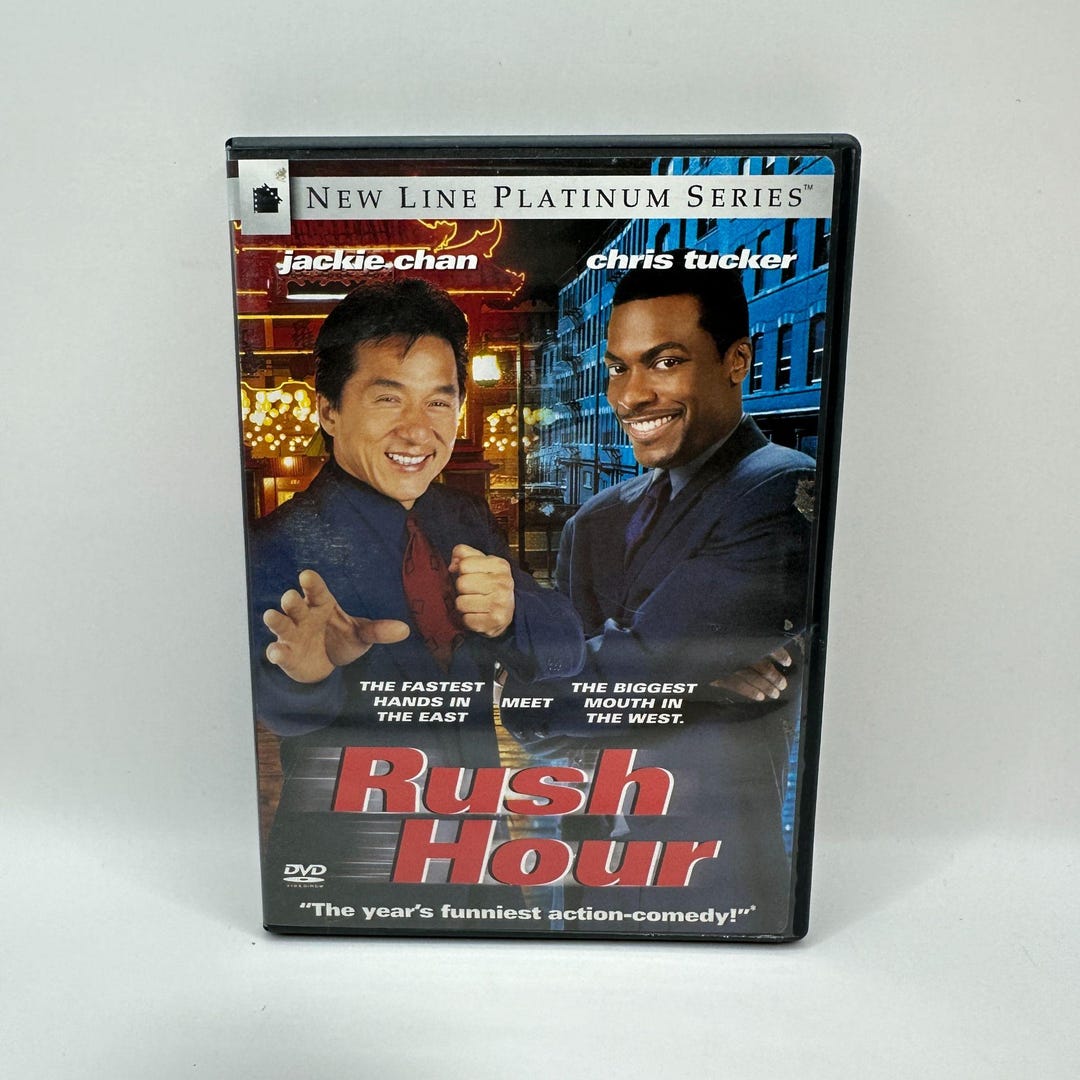 Rush Hour DVD Jackie Chan Chris Tucker New Line Platinum Comedy 1998 PG ...