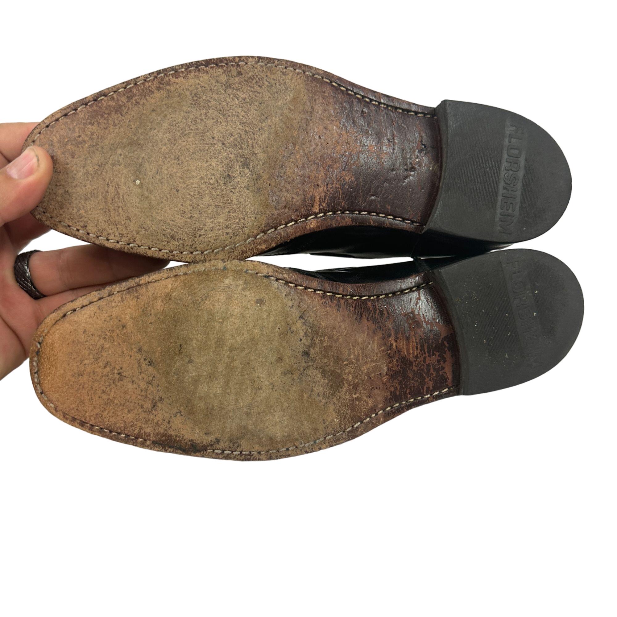 Vintage Florsheim Black Leather Tassel Loafers 6.5D Men\'s Formal Dress Shoes Men main image 3