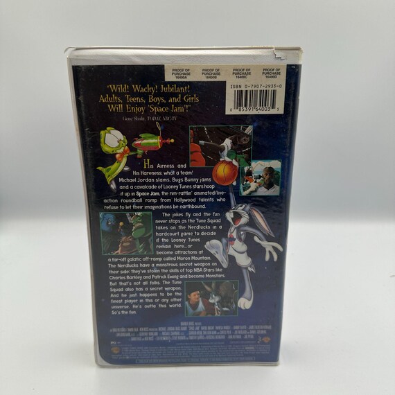 Space Jam 1996 VHS Family Entertainment Michael Jordan Bugs Bunny