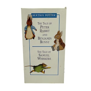 May include: A book featuring illustrations of Peter Rabbit, Benjamin Bunny, and Samuel Whiskers. The cover includes the text "Beatrix Potter" and the titles of the stories. The illustrations depict the characters in their classic attire.