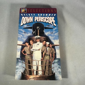 Abajo Periscopio Kelsey Grammer VHS 1996 20th Century Fox Película de comedia Submarino Película Vintage Coleccionable