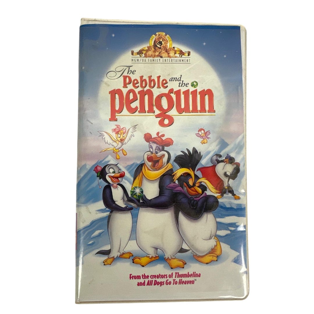 Pibble Move The Pebble and the Penguin VHS 1995 Animated Family Movie Don Bluth MGM ...