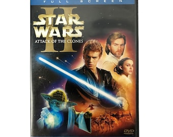 Star Wars Episodio II El Ataque de los Clones 2002 DVD Pantalla Completa Hayden Christensen