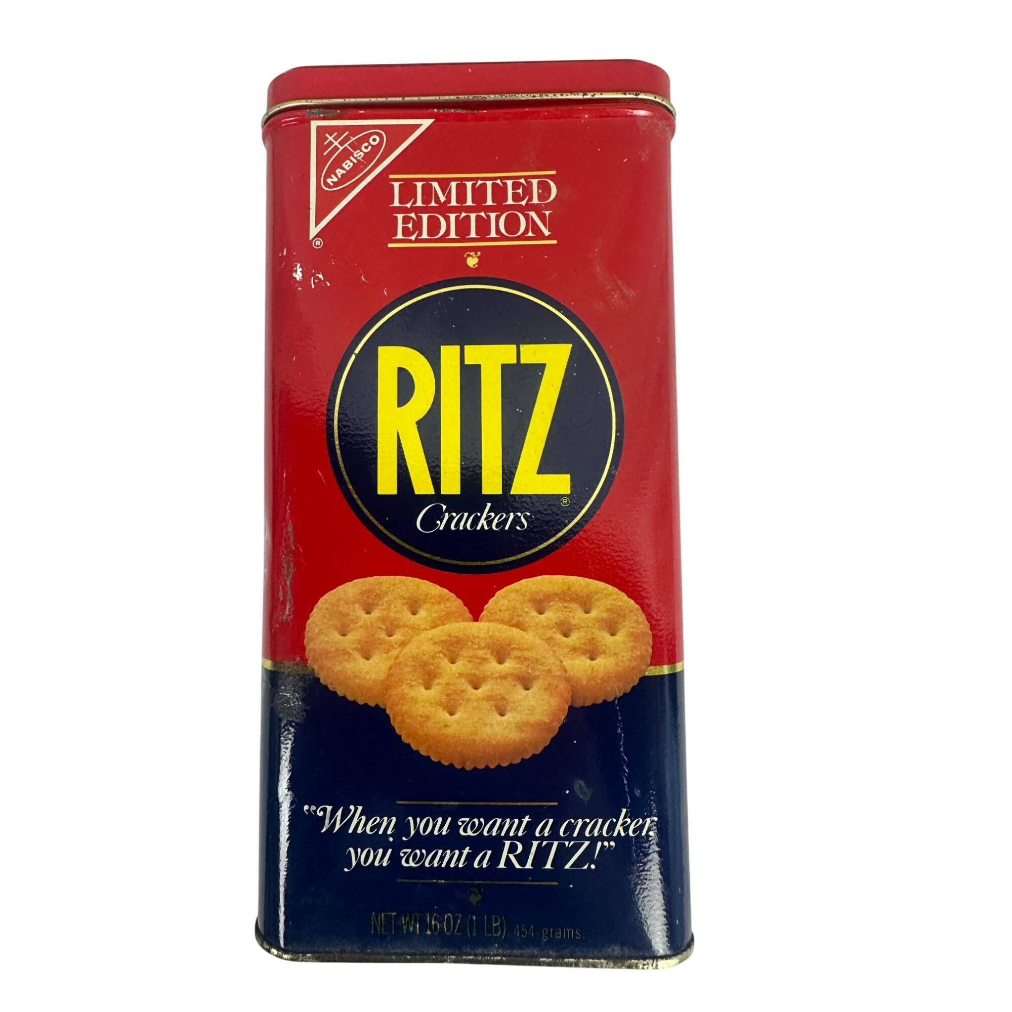 Limited Edition Ritz Crackers Collectible Vintage Tin Container