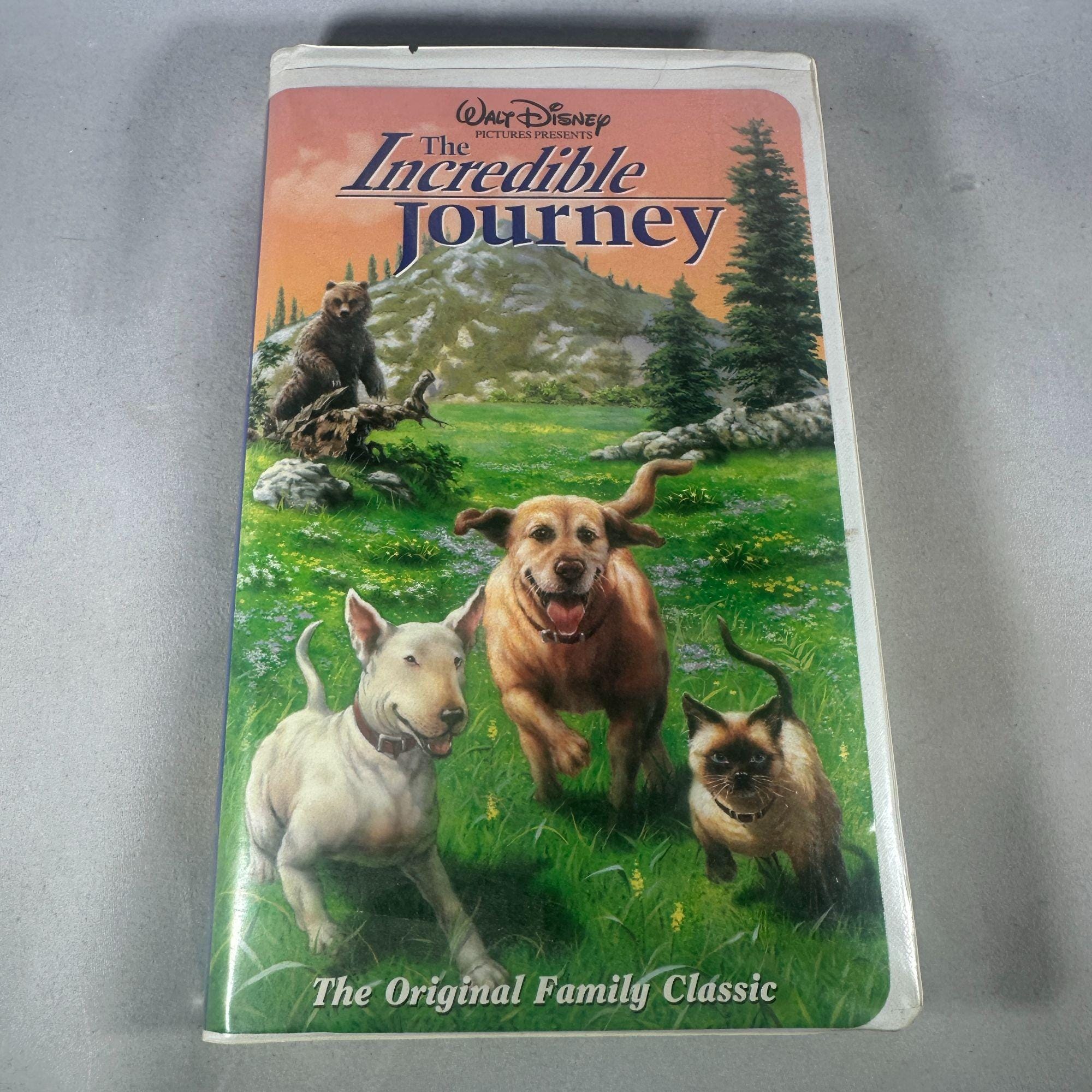 The Incredible Journey VHS Walt Disney 1993 Clamshell Family