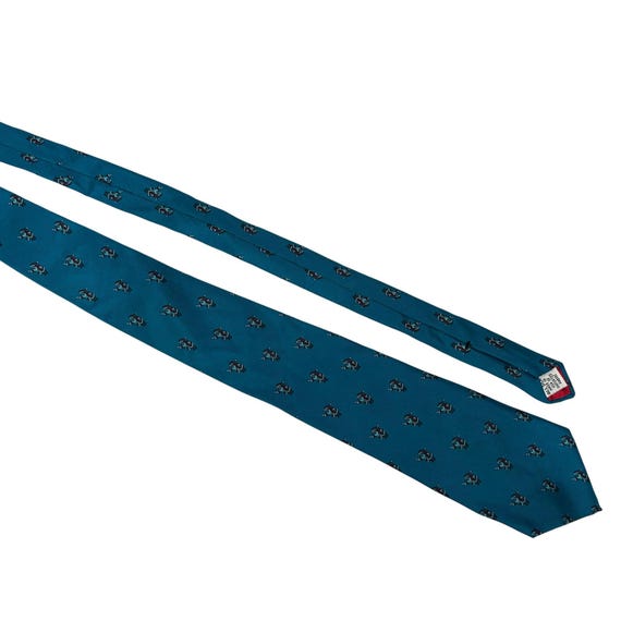 Vintage 615 Collection Santa Golf Motif Silk Tie