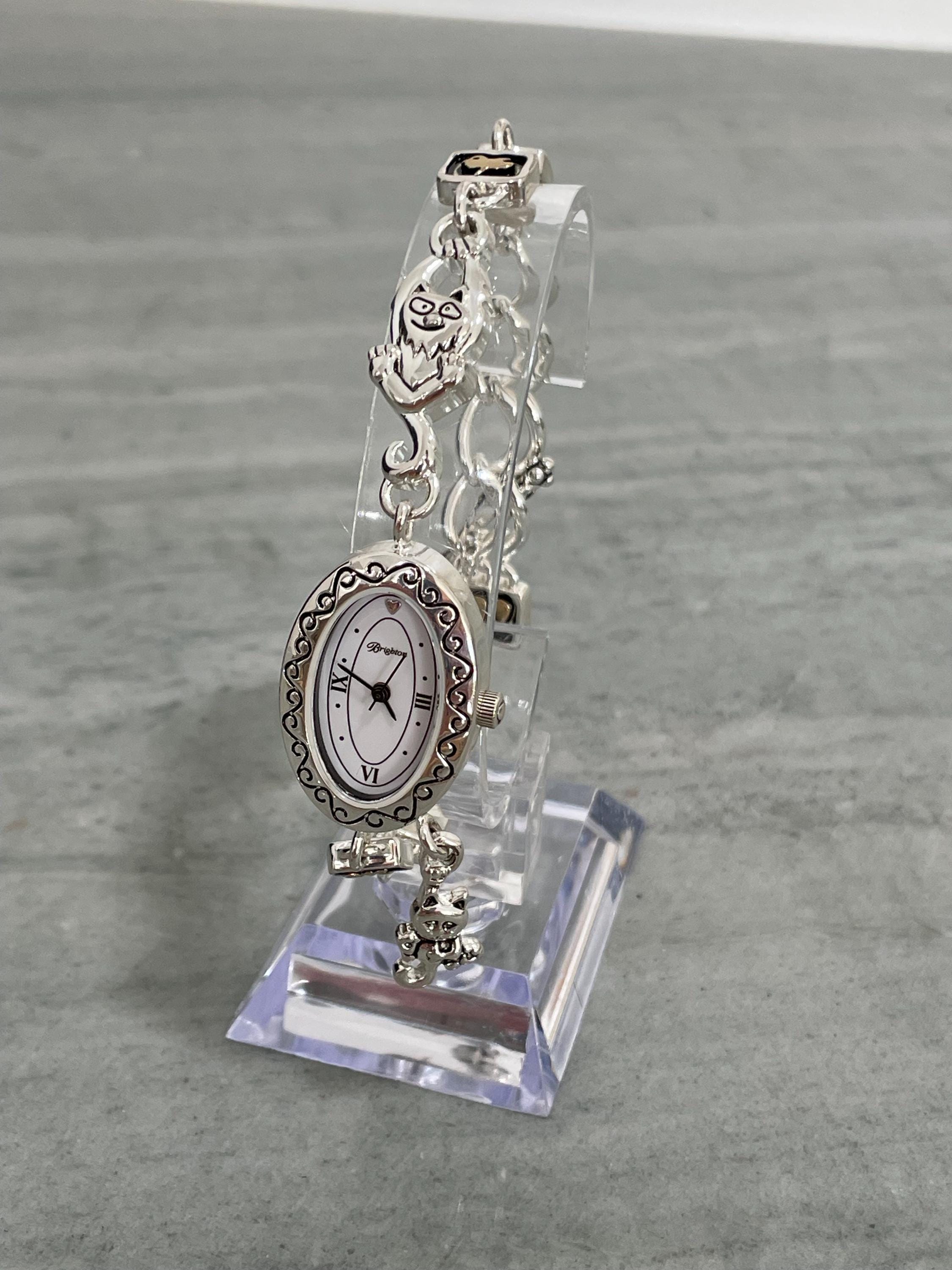 Brighton PEDIGREE CAT Charm Watch Works Great New Battery 