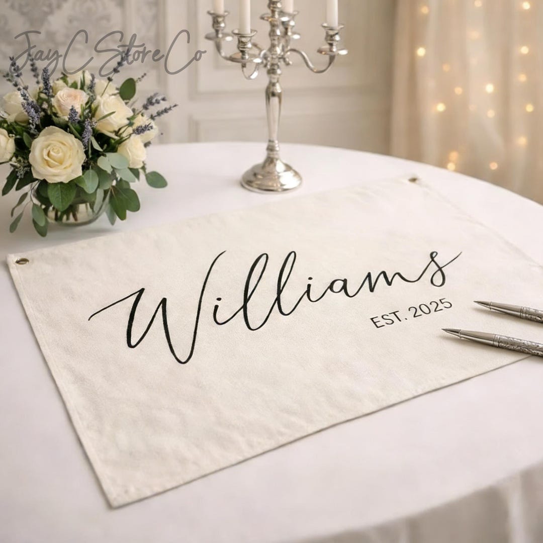 Personalized Family Name Banner, Custom Last Name Wall Hanging - Etsy