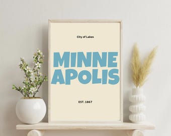 Minneapolis Wall Art Print
